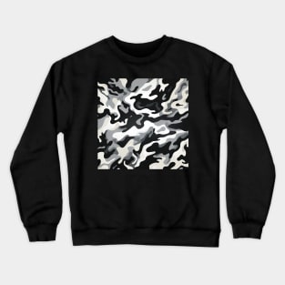 Black White Camo Crewneck Sweatshirt